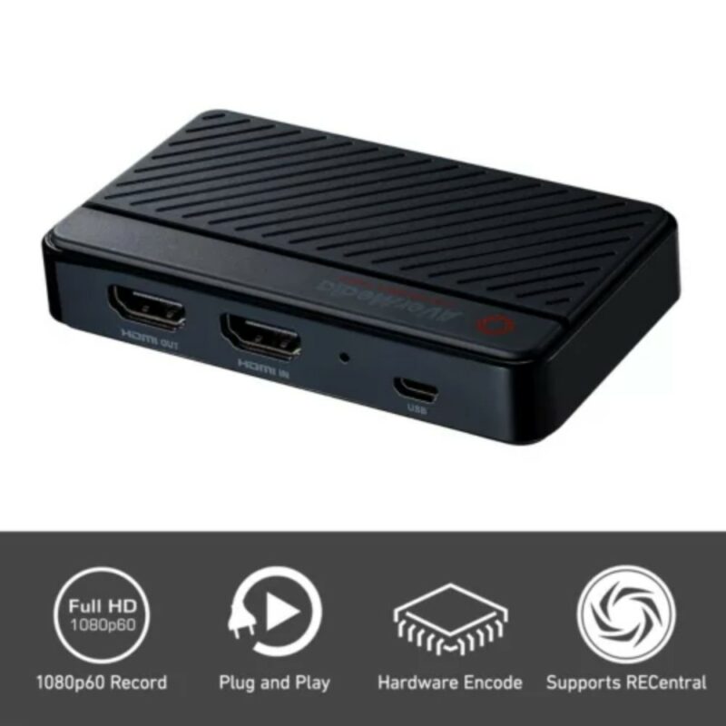 AVerMedia BO311D Live Streamer DUO webcam 2 MP 1920 x 1080 pixels USB 2.0 Noir