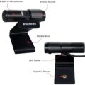 AVerMedia BO311D Live Streamer DUO webcam 2 MP 1920 x 1080 pixels USB 2.0 Noir