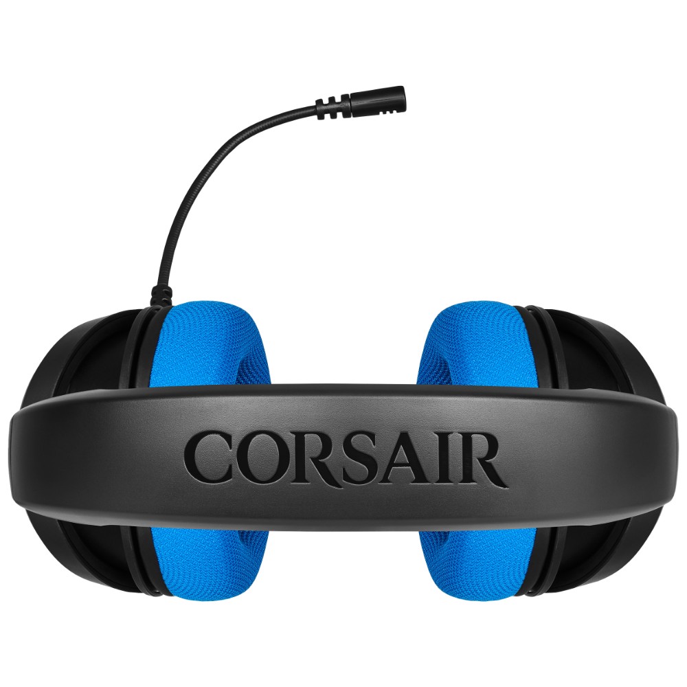 Corsair HS35 Casque Avec fil Arceau Jouer Noir, Bleu Corsair HS35 Casque Avec fil Arceau Jouer Noir, Bleu
