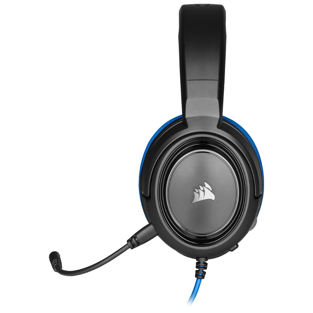 Corsair HS35 Casque Avec fil Arceau Jouer Noir, Bleu Corsair HS35 Casque Avec fil Arceau Jouer Noir, Bleu