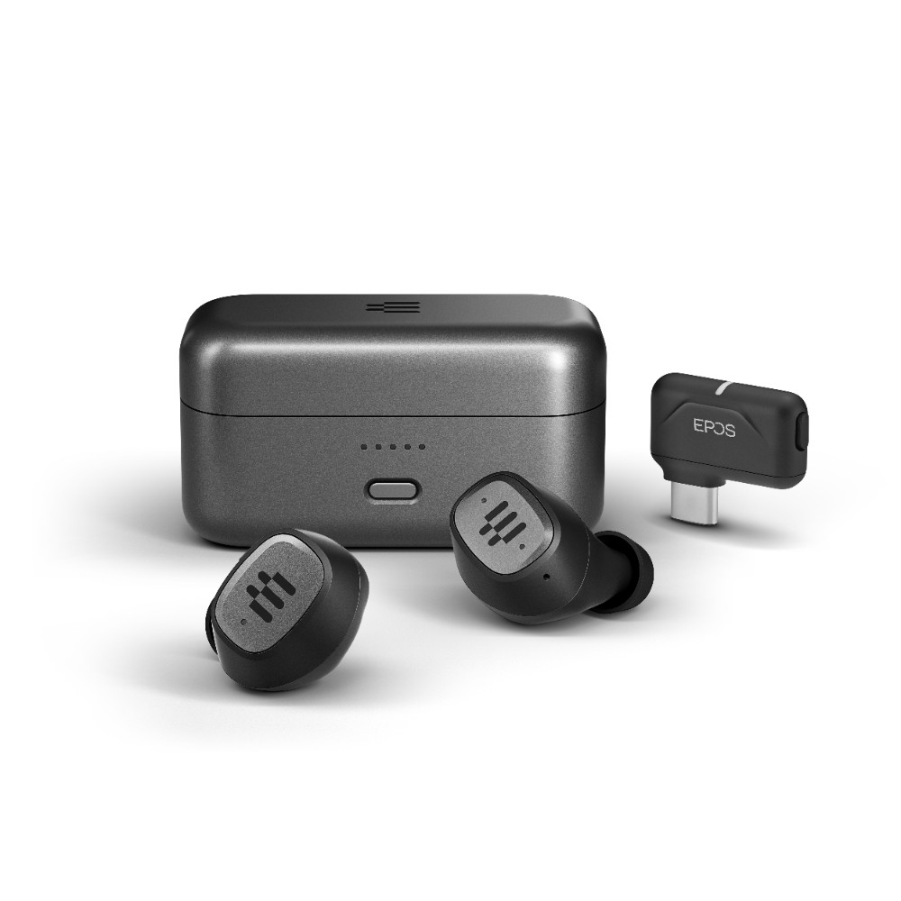 Ecouteurs intra-auriculaires True Wireless GTW 270 Hybride avec dongle - Noir & Gris Ecouteurs intra-auriculaires True Wireless GTW 270 Hybride avec dongle - Noir & Gris