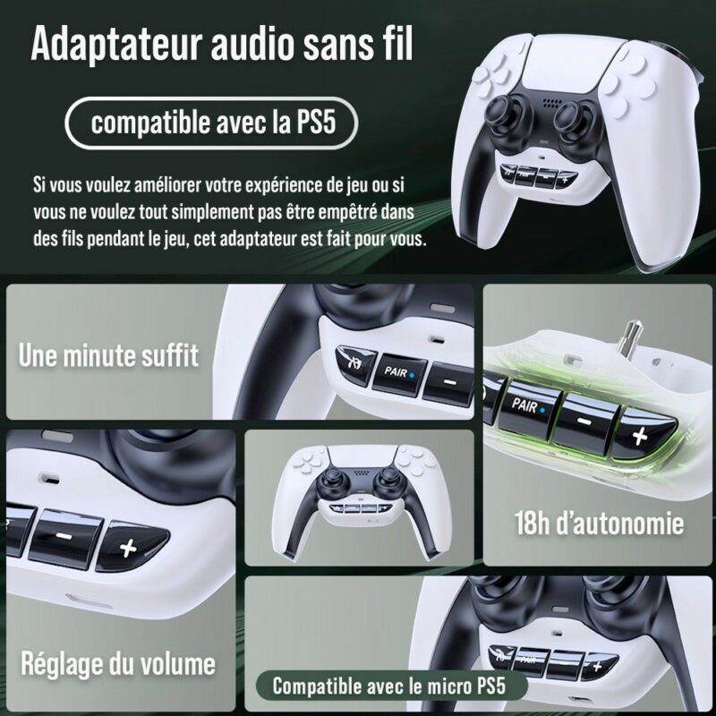 Adaptateur Bluetooth pour PS5