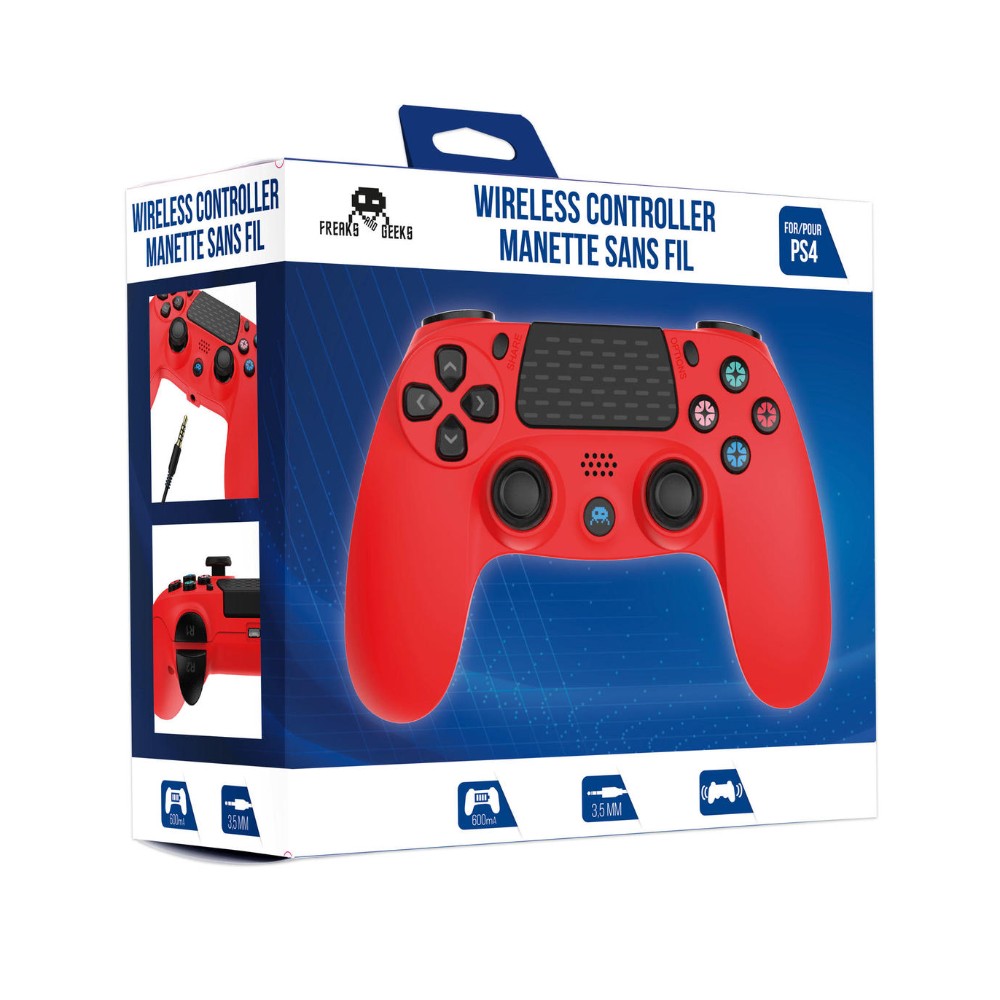 Manette de jeu sans fil pour PS4 - Rouge Manette de jeu sans fil pour PS4 - Rouge