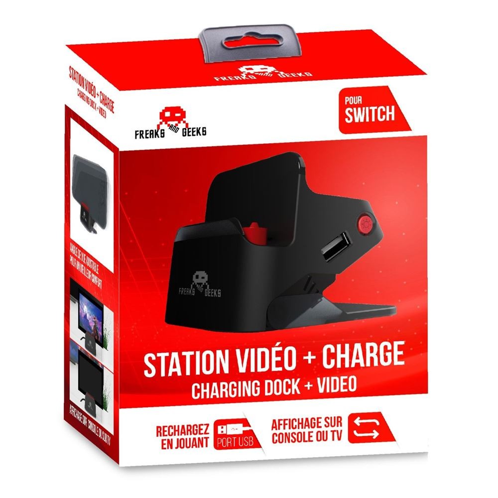 Stand 2 en 1 : Support TV & Station de charge Stand 2 en 1 : Support TV & Station de charge