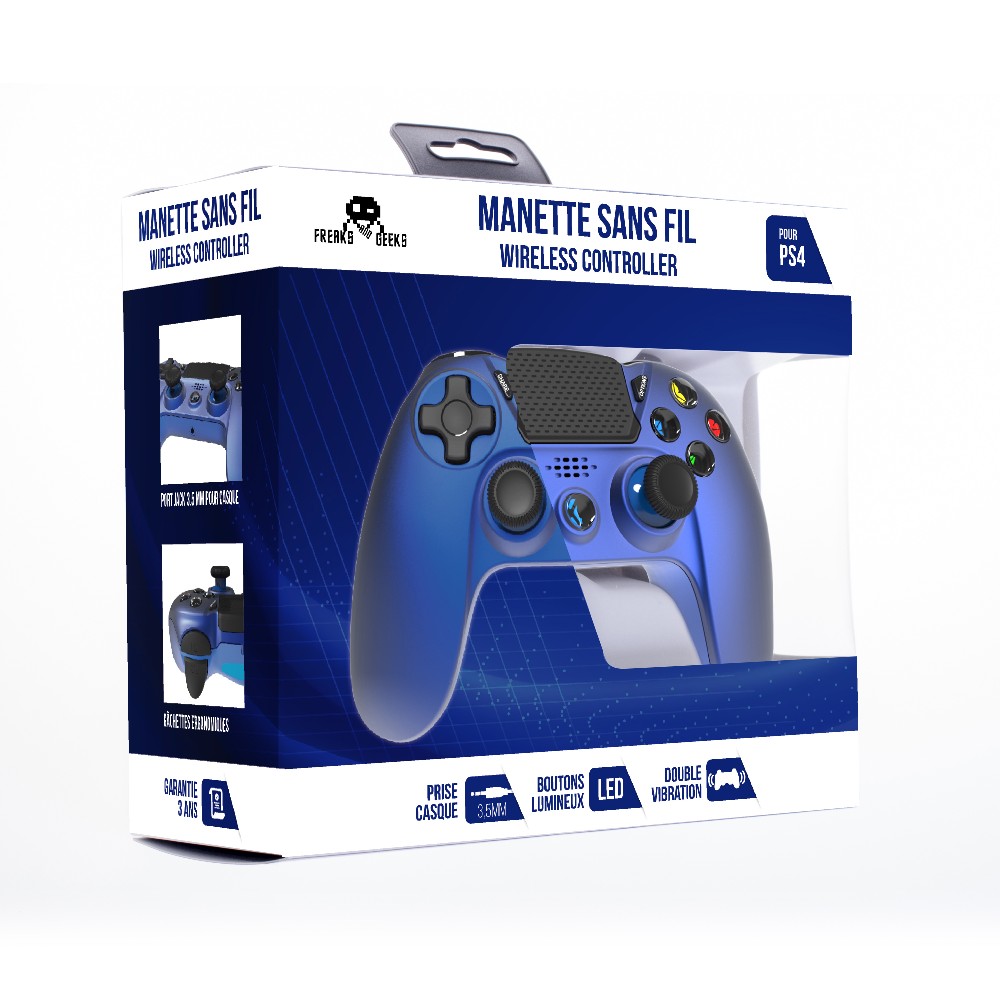 Manette sans fil pour PS4 - Bleu meta Manette sans fil pour PS4 - Bleu meta
