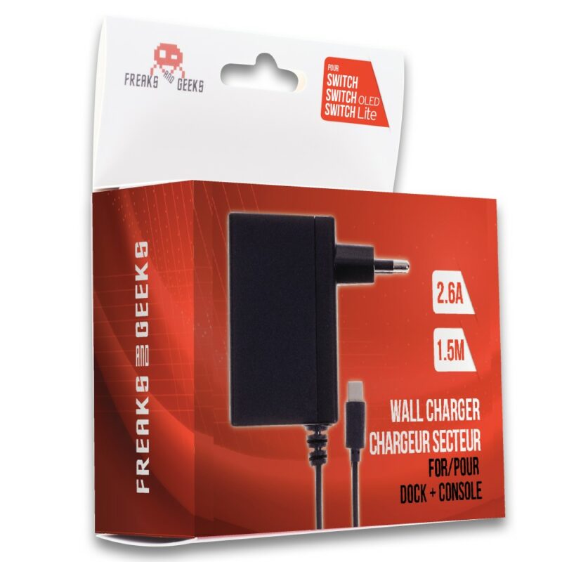 Chargeur secteur pour console de jeu Nintendo Switch & Switch Lite