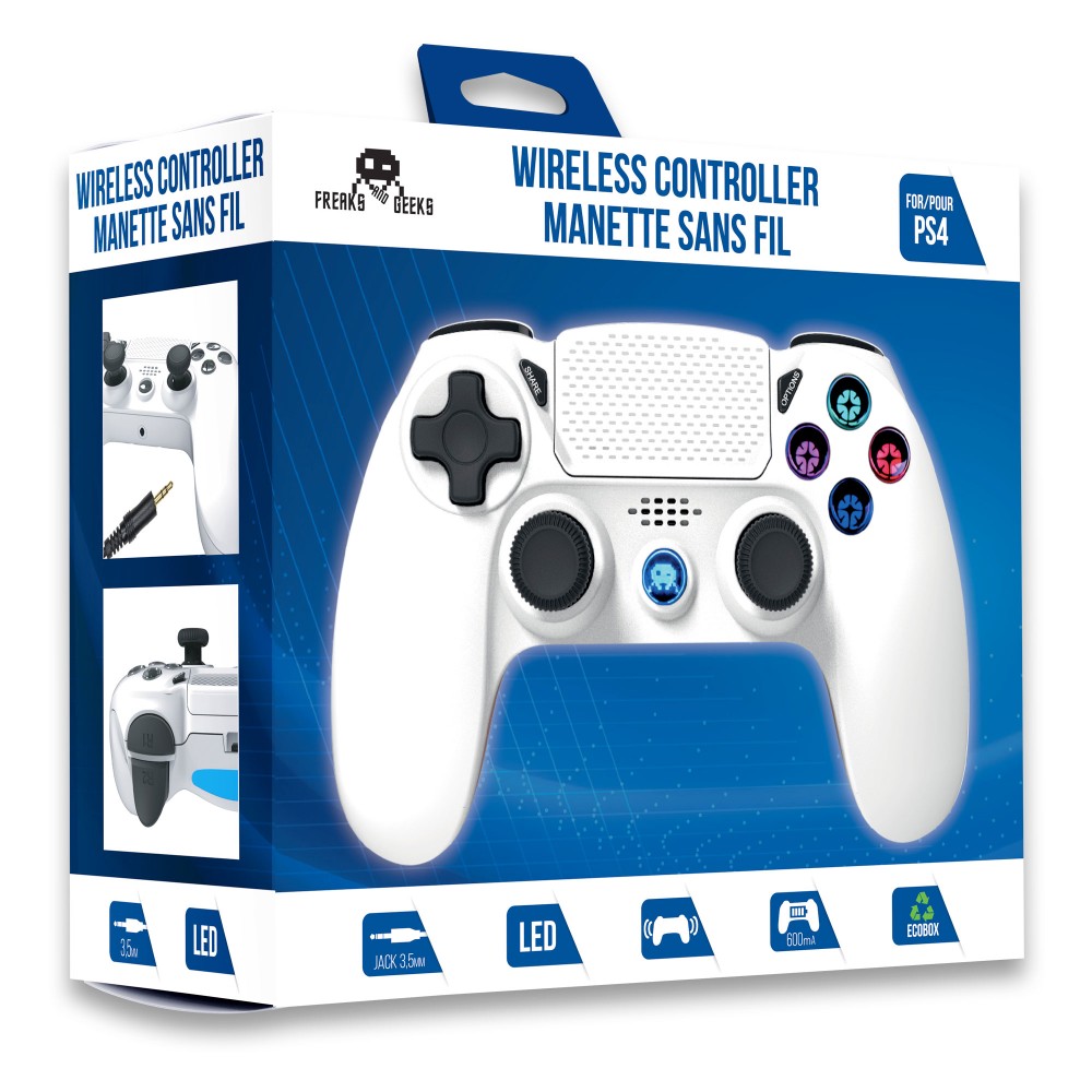 Manette sans fil pour PS4 - Blanc Manette sans fil pour PS4 - Blanc