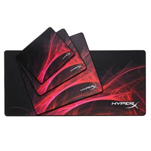 Tapis de souris gaming Fury S pour PC - Taille L - Noir & Rouge