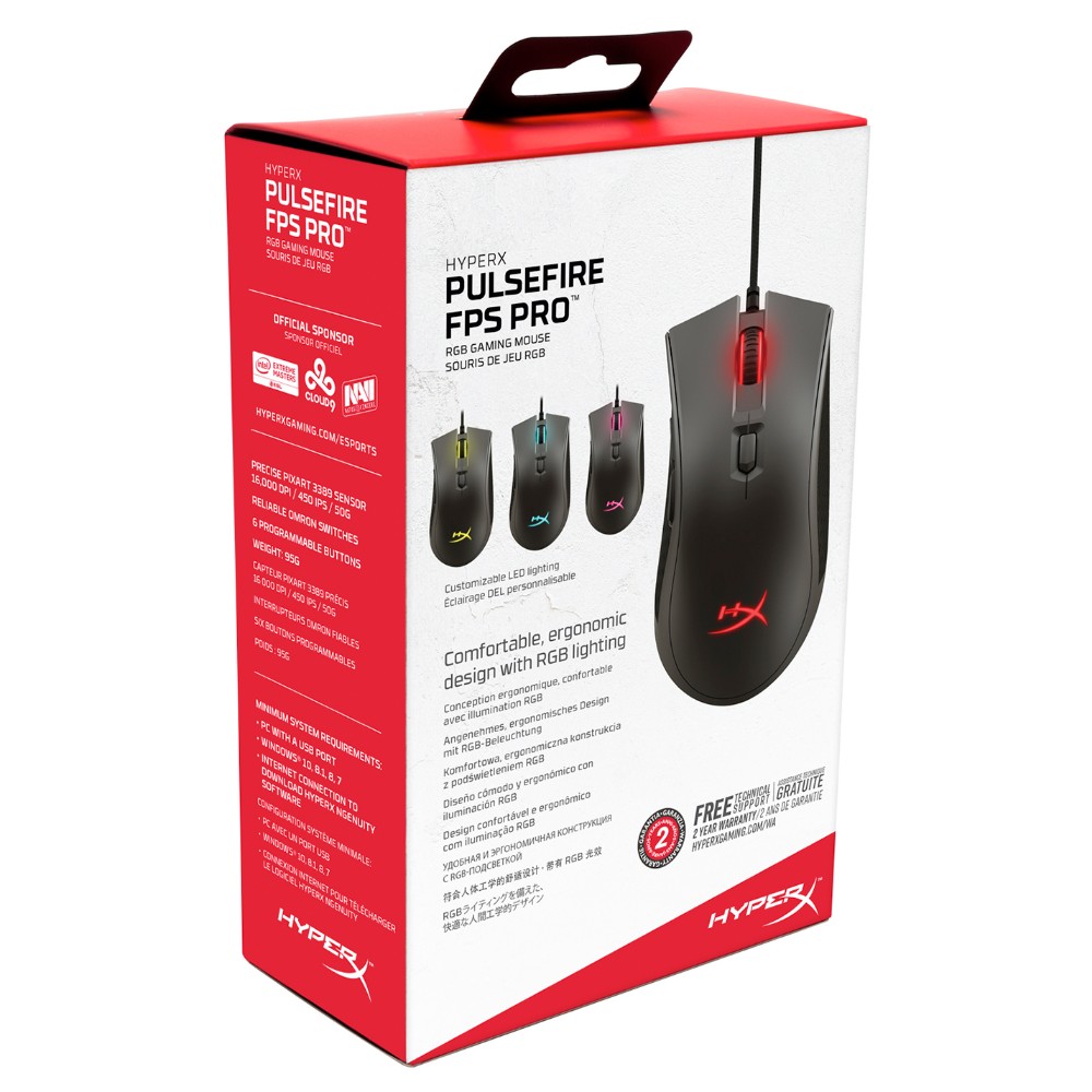 Souris optique filaire à 6 boutons Pulsefire FPS Pro - Noir Souris optique filaire à 6 boutons Pulsefire FPS Pro - Noir