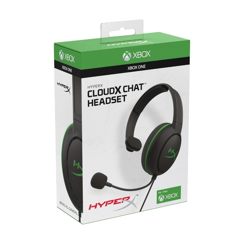 Casque gaming Cloud Chat pour Xbox One - Noir & Vert Casque gaming Cloud Chat pour Xbox One - Noir & Vert