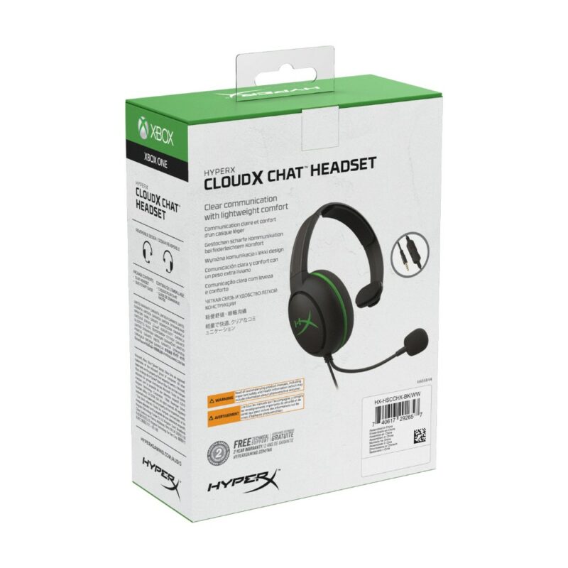 Casque gaming Cloud Chat pour Xbox One - Noir & Vert