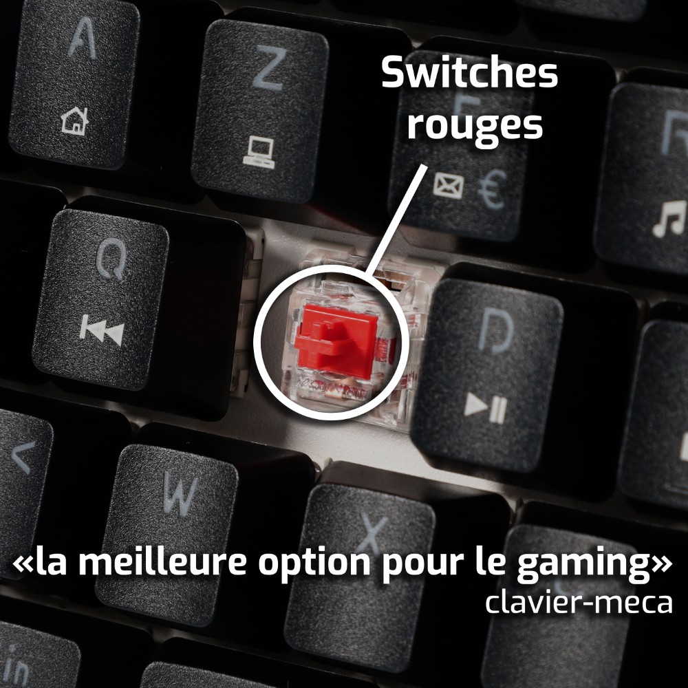 Clavier gaming mécanique compacte CA-100 TKL Clavier gaming mécanique compacte CA-100 TKL