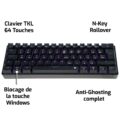 Clavier gaming mécanique compacte CA-100 TKL