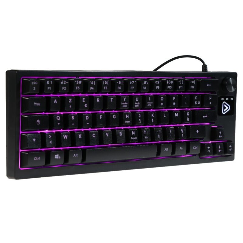 Clavier gaming filaire CA-50 rétroéclairé à membrane TKL