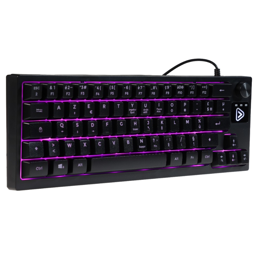 Clavier gaming filaire CA-50 rétroéclairé à membrane TKL Clavier gaming filaire CA-50 rétroéclairé à membrane TKL
