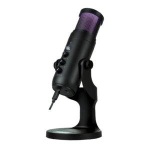Microphone gaming / steaming MC-100 Pro avec effet d'écho - Noir Microphone gaming / steaming MC-100 Pro avec effet d'écho - Noir