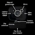 Webcam gaming haute définition CS-30 - Noir