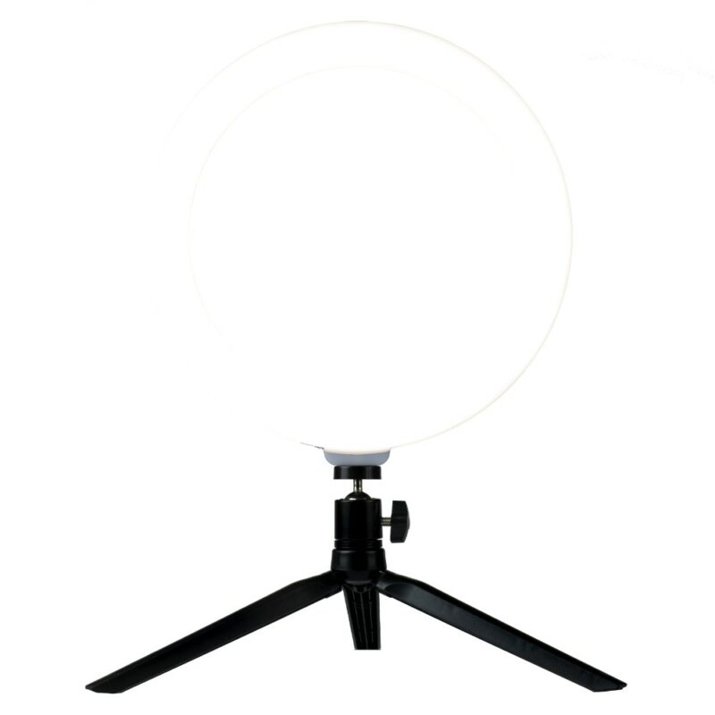 Lampe halo LED AE-30 pour streaming / gaming - Noir