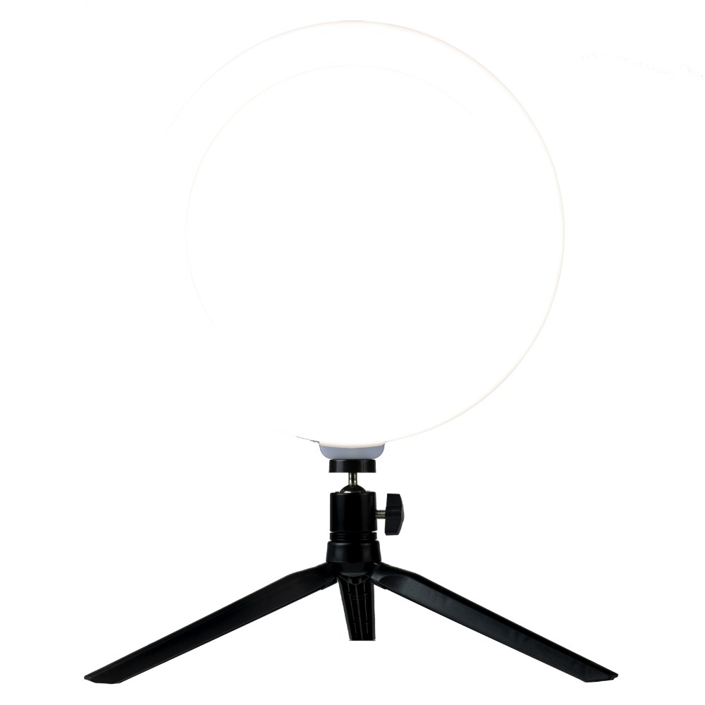 Lampe halo LED AE-30 pour streaming / gaming - Noir Lampe halo LED AE-30 pour streaming / gaming - Noir