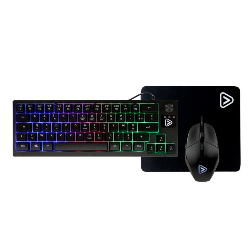 Pack gaming PG-7 : Clavier + souris + tapis