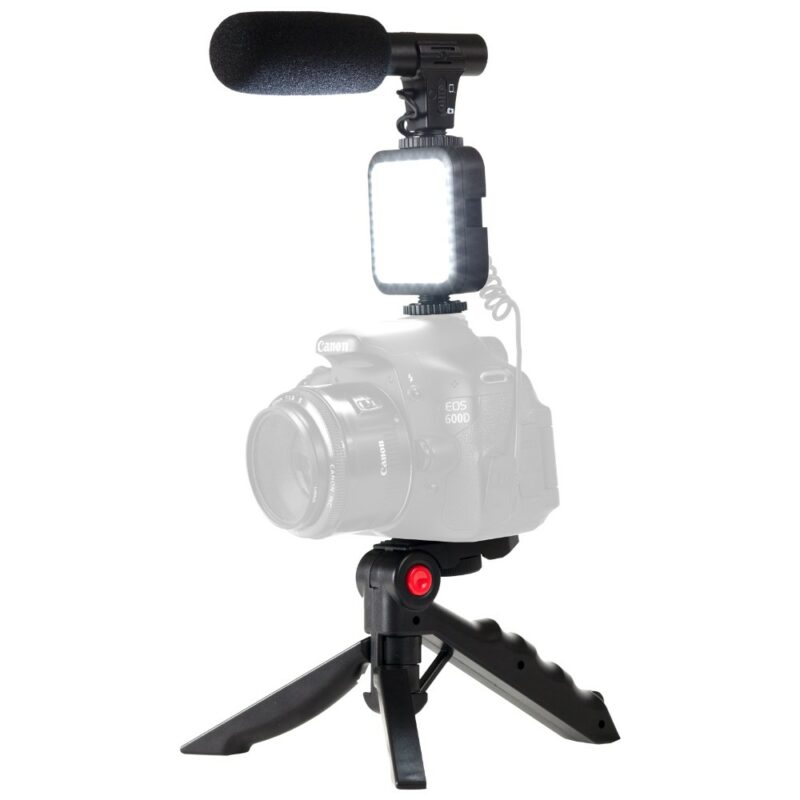 Pack gaming Expert Streaming PS-50 : Trépied, LEDs, Lampe vidéo, Micro cardïoide, Déclench