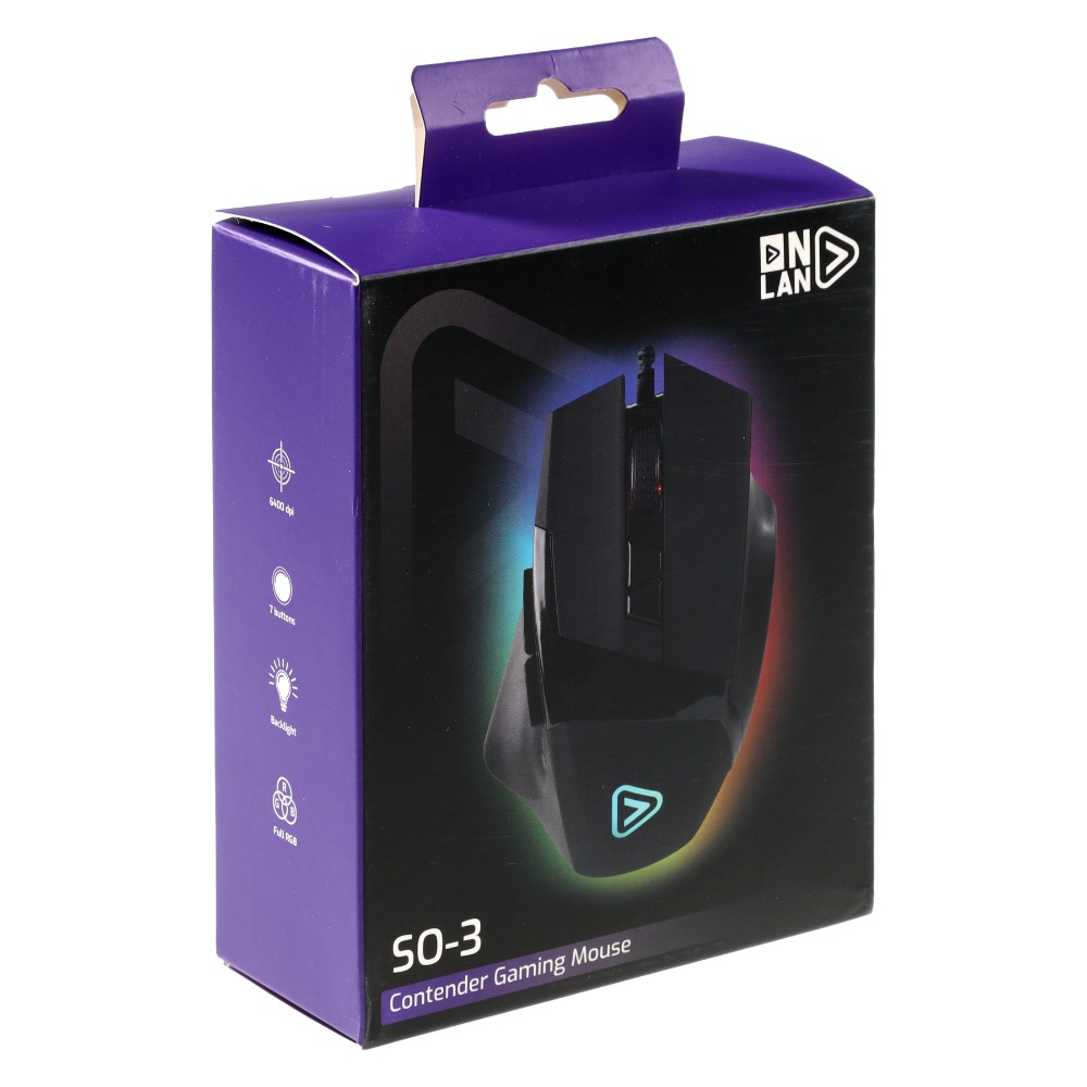 Souris gaming filaire SO-3 - Noir Souris gaming filaire SO-3 - Noir