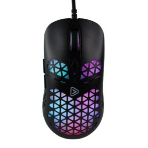 Souris gaming (nid d'abeille) SO-4 - Noir RVB Souris gaming (nid d'abeille) SO-4 - Noir RVB