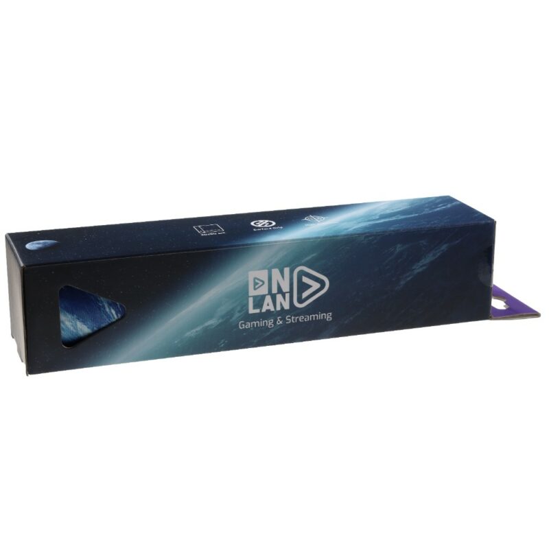 Tapis de souris gaming AS-210 Orbital - Taille XL - Noir & Bleu