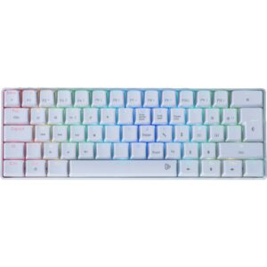 Clavier gaming mécanique TKL rétroélairé CA-150 - Blanc Clavier gaming mécanique TKL rétroélairé CA-150 - Blanc
