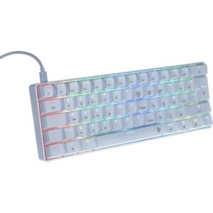 Clavier gaming mécanique TKL rétroélairé CA-150 - Blanc Clavier gaming mécanique TKL rétroélairé CA-150 - Blanc