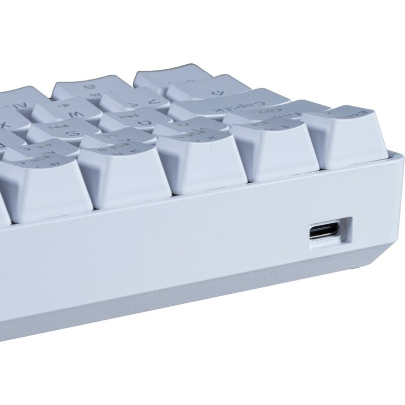 Clavier gaming mécanique TKL rétroélairé CA-150 - Blanc