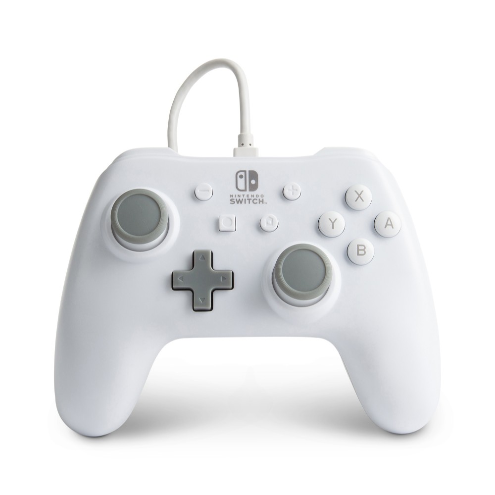 Manette de jeu filaire pour Nintendo Switch - Blanc Mat Manette de jeu filaire pour Nintendo Switch - Blanc Mat