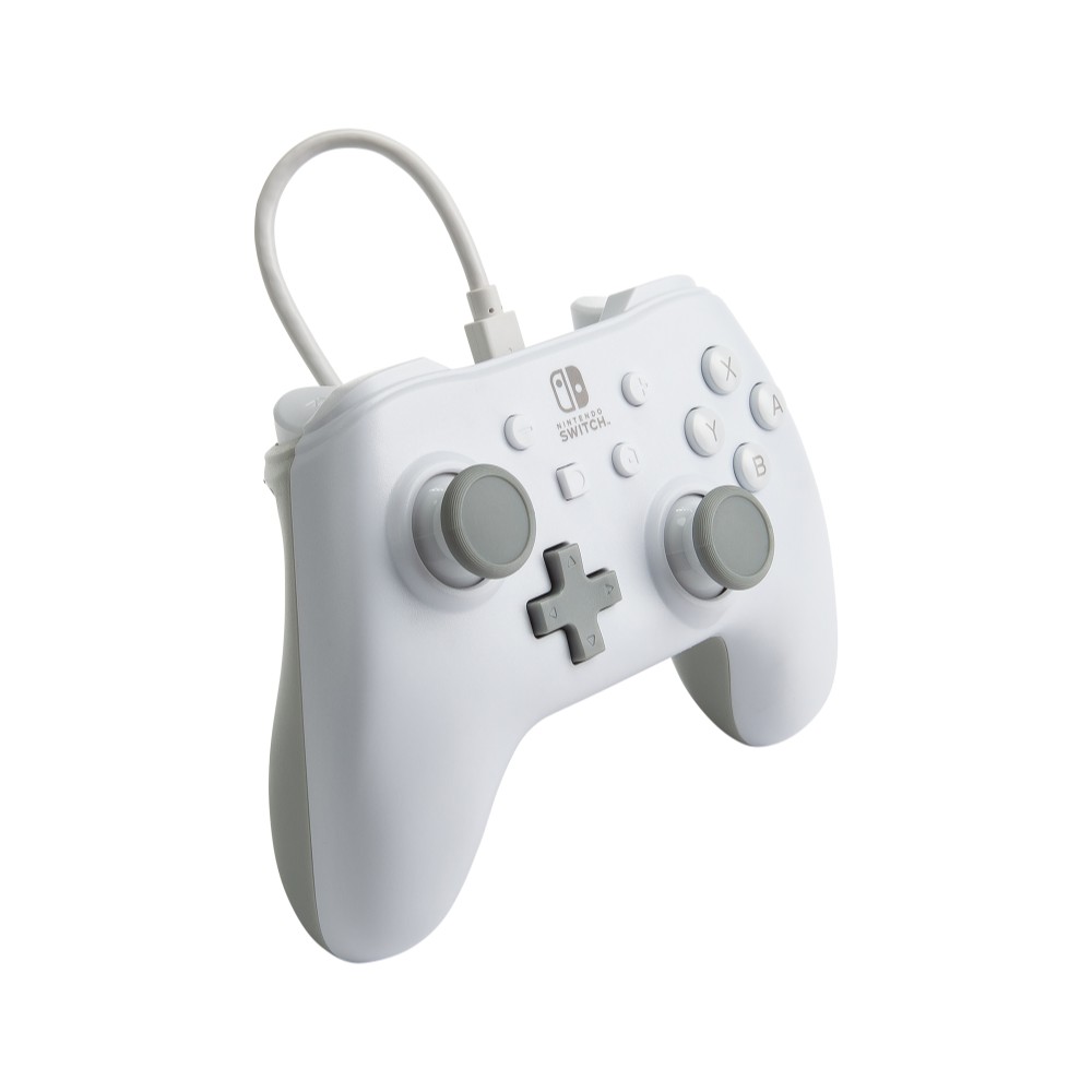 Manette de jeu filaire pour Nintendo Switch - Blanc Mat Manette de jeu filaire pour Nintendo Switch - Blanc Mat