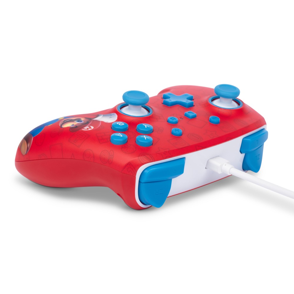 Manette de jeu filaire édition Mario Woo-hoo! pour Nintendo Switch - Rouge Manette de jeu filaire édition Mario Woo-hoo! pour Nintendo Switch - Rouge