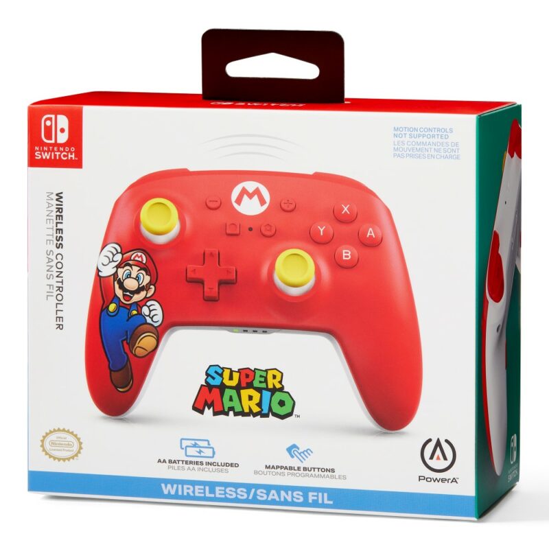 Manette de jeu sans fil édition Mario Joy pour Nintendo Switch
