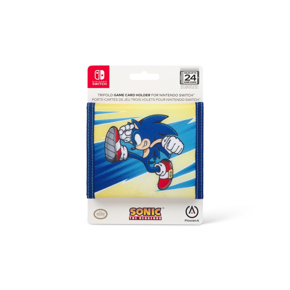Porte-cartes de jeux à trois volets Sonic pour Nintendo Switch Porte-cartes de jeux à trois volets Sonic pour Nintendo Switch