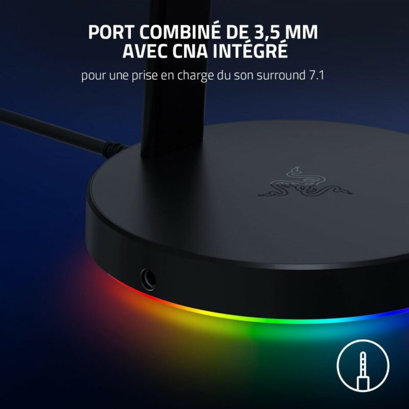 Support (station d'accueil) de casque-micro Chroma Mercury v2 - Blanc RVB