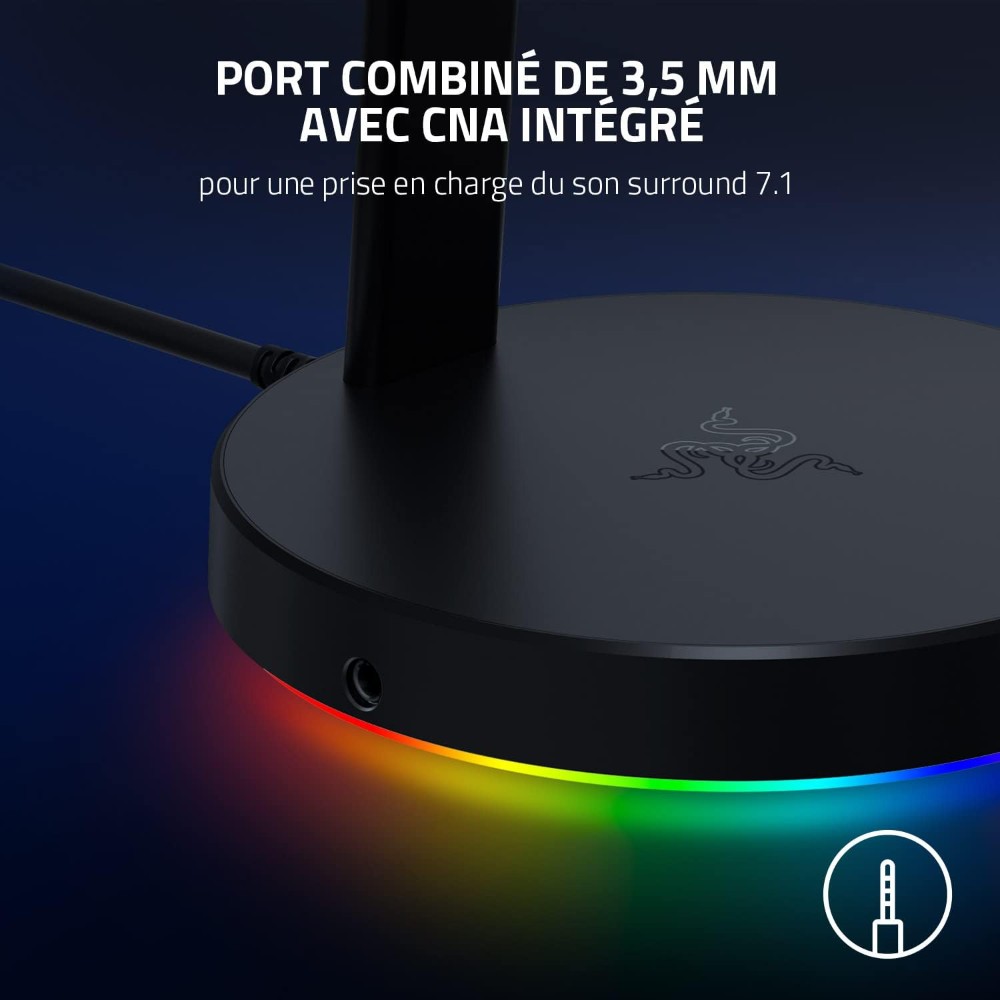Support (station d'accueil) de casque-micro Chroma Mercury v2 - Blanc RVB Support (station d'accueil) de casque-micro Chroma Mercury v2 - Blanc RVB