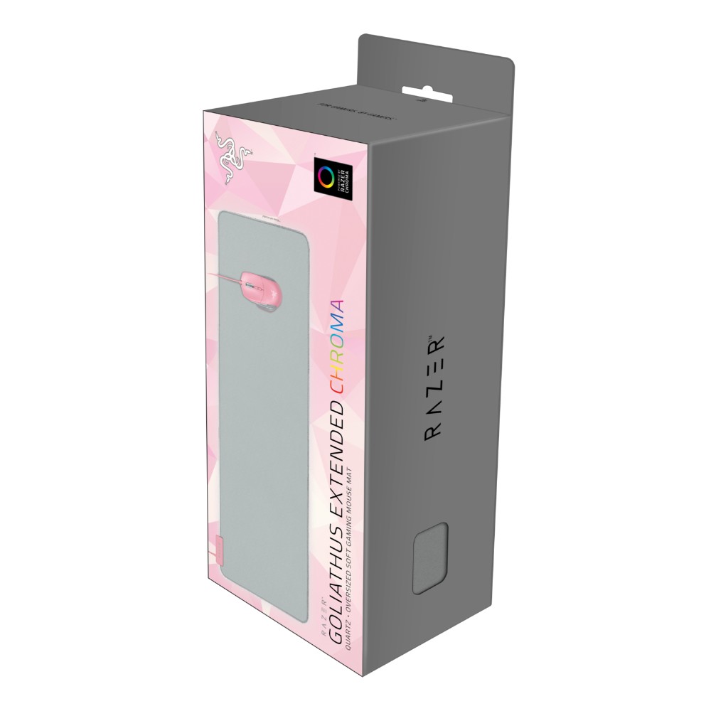 Tapis de souris gaming Goliathus Extended Chroma - Gris & Rose Tapis de souris gaming Goliathus Extended Chroma - Gris & Rose