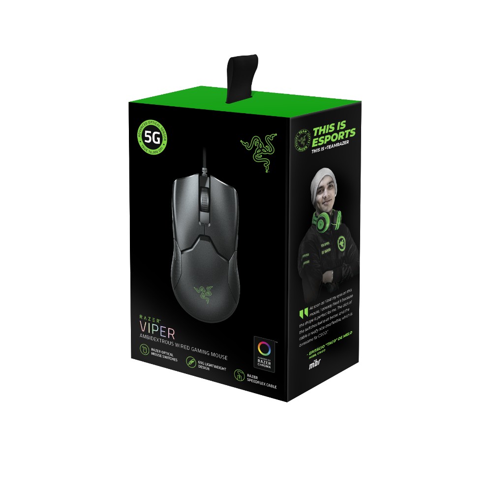 Razer VIPER souris Droitier USB Type-A Optique 16000 DPI Razer VIPER souris Droitier USB Type-A Optique 16000 DPI
