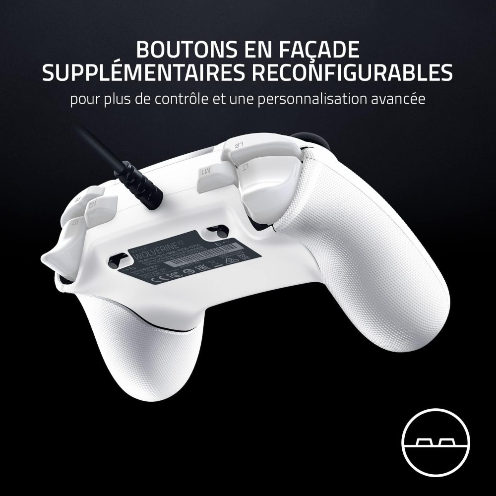 Razer Wolverine V2 Blanc 3,5 mm Manette de jeu Analogique PC, Xbox One, Xbox One S, Xbox One X, Xbox Series S, Xbox Series X Razer Wolverine V2 Blanc 3,5 mm Manette de jeu Analogique PC, Xbox One, Xbox One S, Xbox One X, Xbox Series S, Xbox Series X