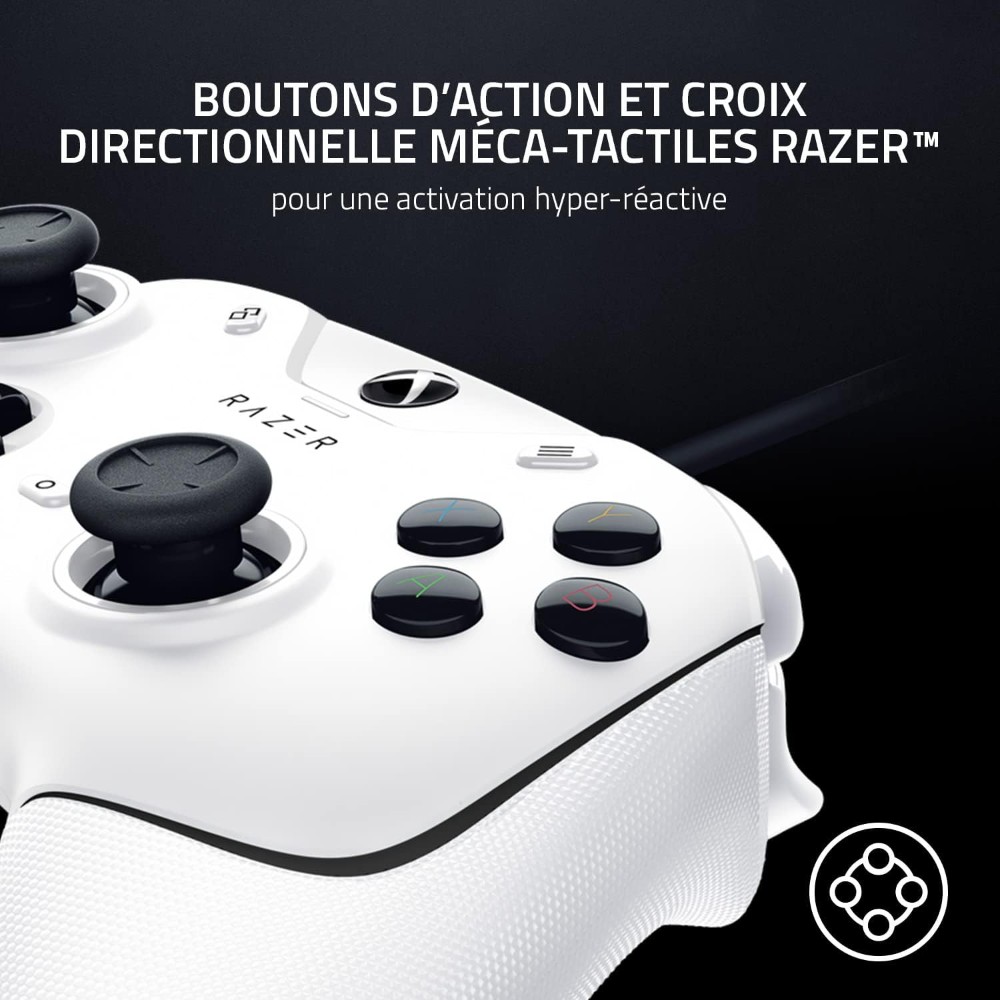 Razer Wolverine V2 Blanc 3,5 mm Manette de jeu Analogique PC, Xbox One, Xbox One S, Xbox One X, Xbox Series S, Xbox Series X Razer Wolverine V2 Blanc 3,5 mm Manette de jeu Analogique PC, Xbox One, Xbox One S, Xbox One X, Xbox Series S, Xbox Series X