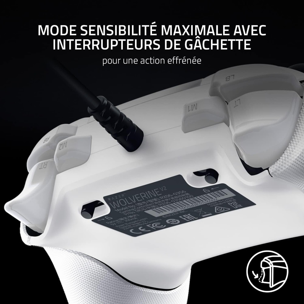 Razer Wolverine V2 Blanc 3,5 mm Manette de jeu Analogique PC, Xbox One, Xbox One S, Xbox One X, Xbox Series S, Xbox Series X Razer Wolverine V2 Blanc 3,5 mm Manette de jeu Analogique PC, Xbox One, Xbox One S, Xbox One X, Xbox Series S, Xbox Series X