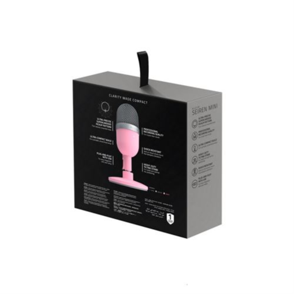 Razer Seiren Mini Rose Microphone de table Razer Seiren Mini Rose Microphone de table