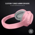 Razer Opus X Casque Arceau Jouer USB Type-C Bluetooth Rose