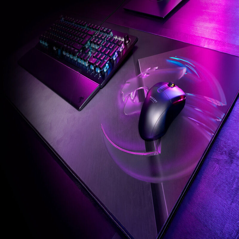 Tapis de souris gaming Sense Icon Square - Noir
