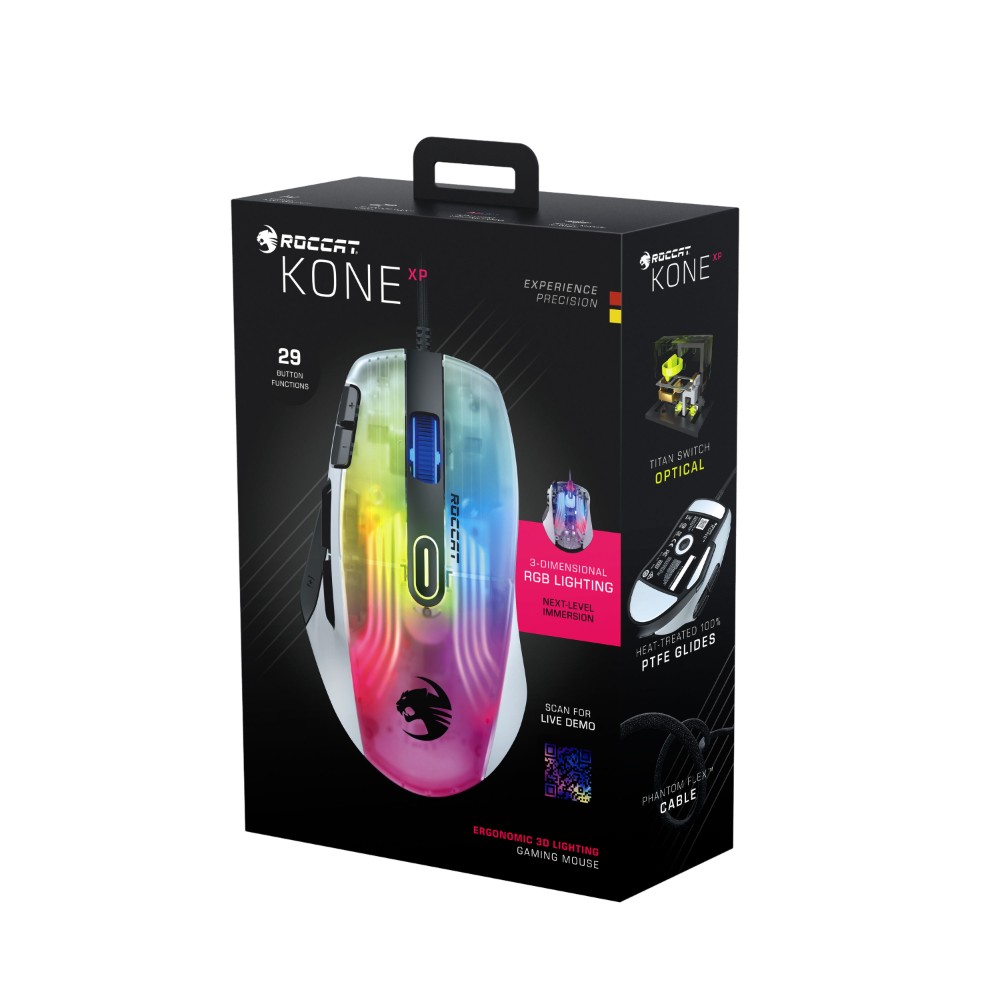 Souris gaming filaire Kone XP - Blanc Souris gaming filaire Kone XP - Blanc