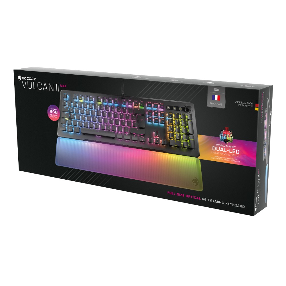 Clavier gaming filaire Qwerty linéaire Vulcan II Max - Noir Clavier gaming filaire Qwerty linéaire Vulcan II Max - Noir