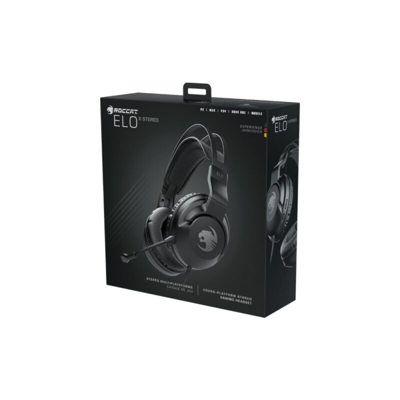 Casque-micro gaming Stéréo filaire Elo X - Noir