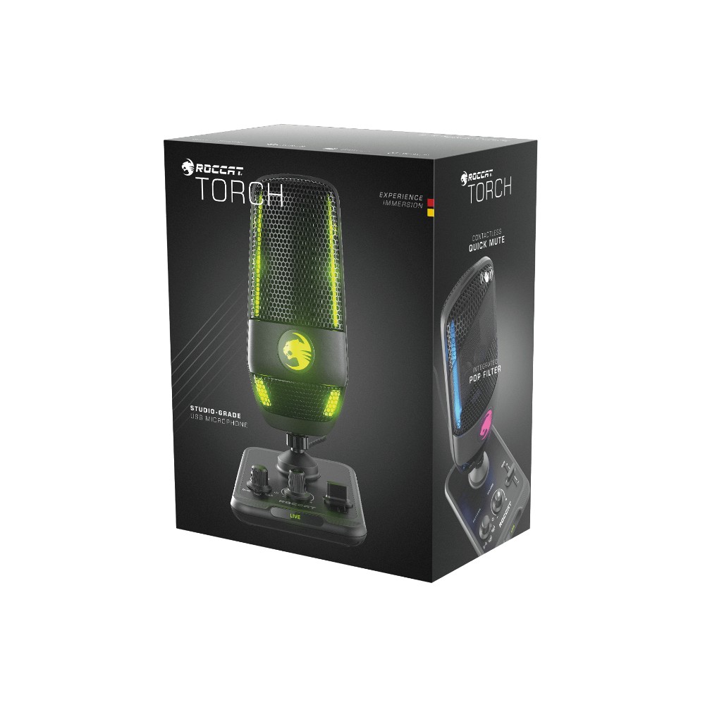 Microphone streaming / gaming Torche - Noir Microphone streaming / gaming Torche - Noir